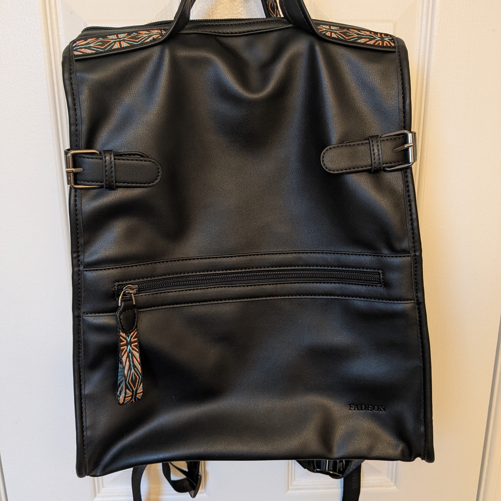 Vegan Leather Laptop Backpack
